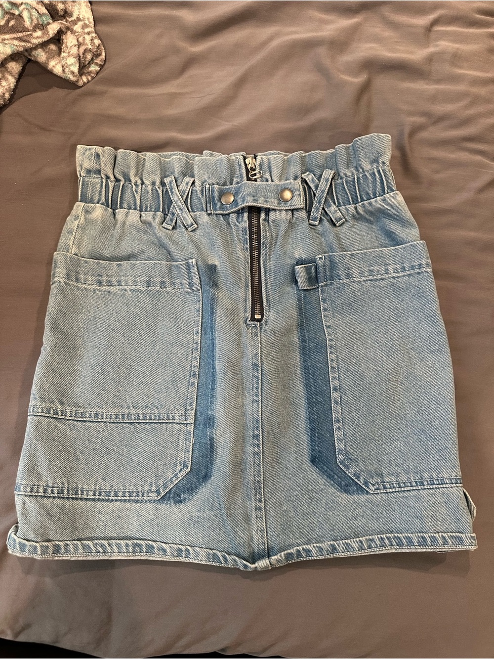 Sea New York Light Blue Denim Mini Skirt